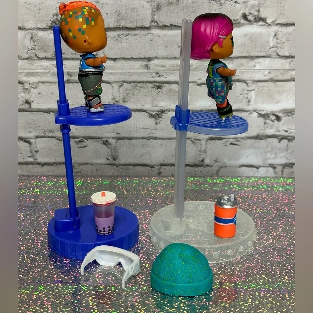 L.O.L. Surprise! LOL Dolls Set of 2 Clubhouse Exclusives GLITCH & SWITCH B.B.